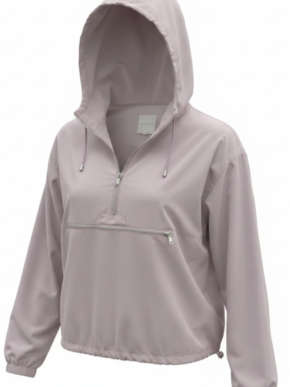 Thread & Supply Dusty Pink Hooded Anorak Pullover